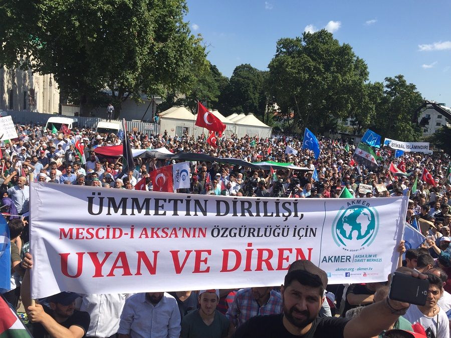 Mescid-i Aksa yürüyüşü gerçekleştirdik