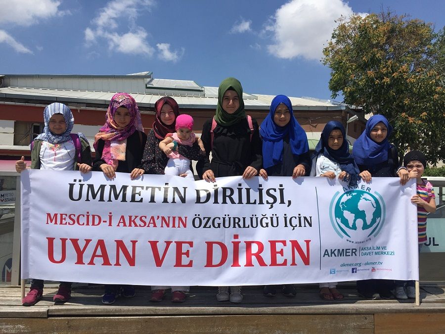 Mescid-i Aksa yürüyüşü gerçekleştirdik