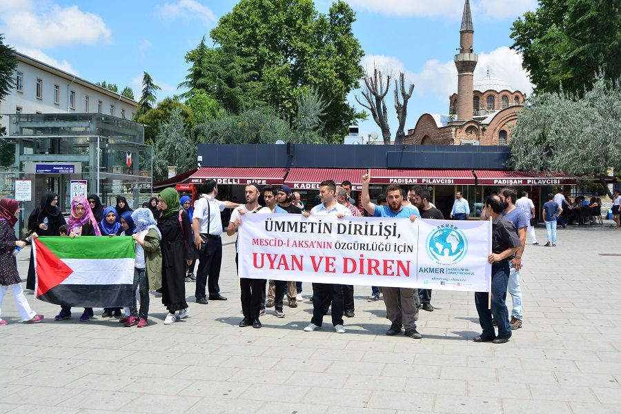 Mescid-i Aksa yürüyüşü gerçekleştirdik