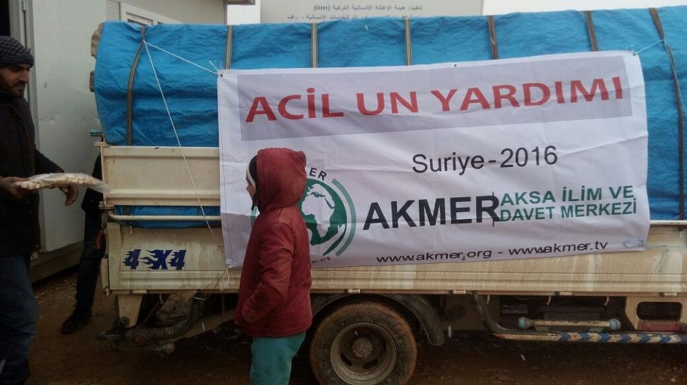 AKMER'in Un Yardımları bölgeye ulaştı