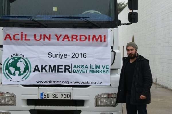 AKMER'in Un Yardımları bölgeye ulaştı