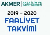 2019-2020 Faaliyet Takvimimiz