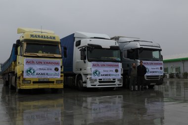 AKMER'in Un Yardımları bölgeye ulaştı