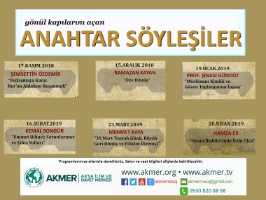 Anahtar Söyleşiler Başlıyor