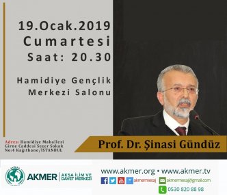 Prof. Şinasi Gündüz "Güven Toplumu"nu Anlatacak